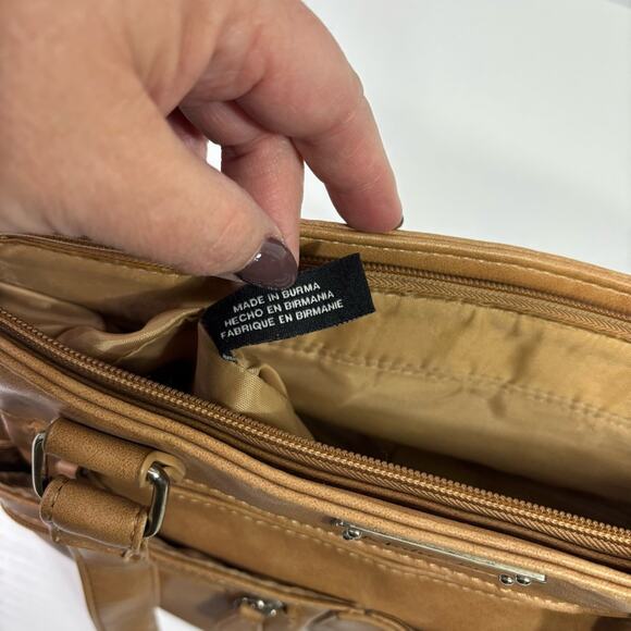 Multisac Beige Tote Shoulder Purse Bin9 - Picture 6 of 10